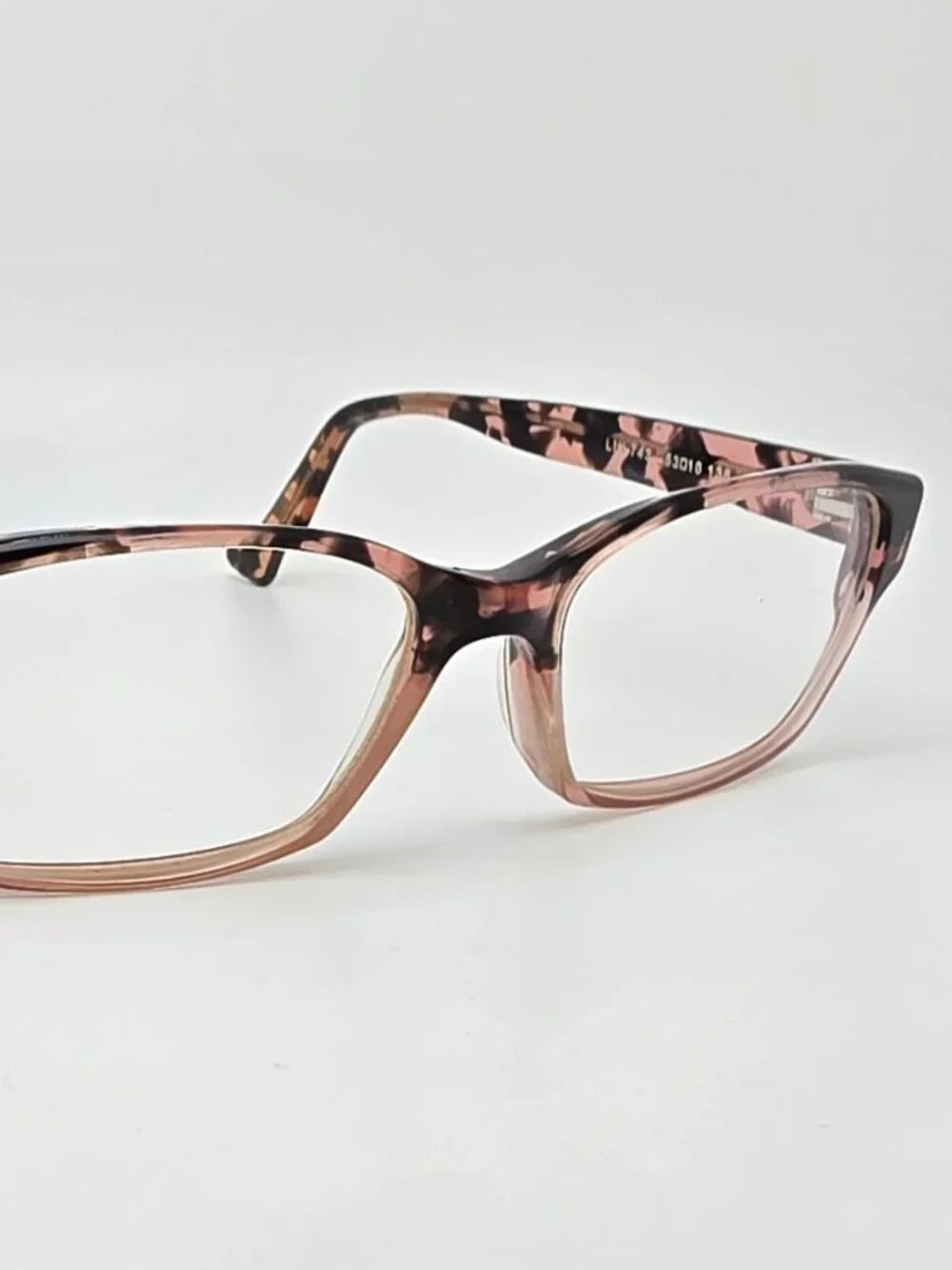 Jean Lafont Paris Lin 743 Pink Tortoise Eyeglasses Frame w Case France 53-16-138